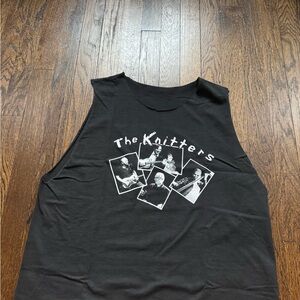 VINTAGE The Knitters L Cut-Off T-Shirt X EXENE JOHN DOE COWPUNK COUNTRY LA PUNK